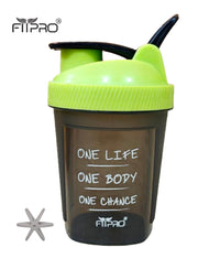 FITPRO Mini Fuel Shaker Bottle 300ml – Compact Gym Protein Shaker with Mixing Ball | BPA-Free PP Plastic