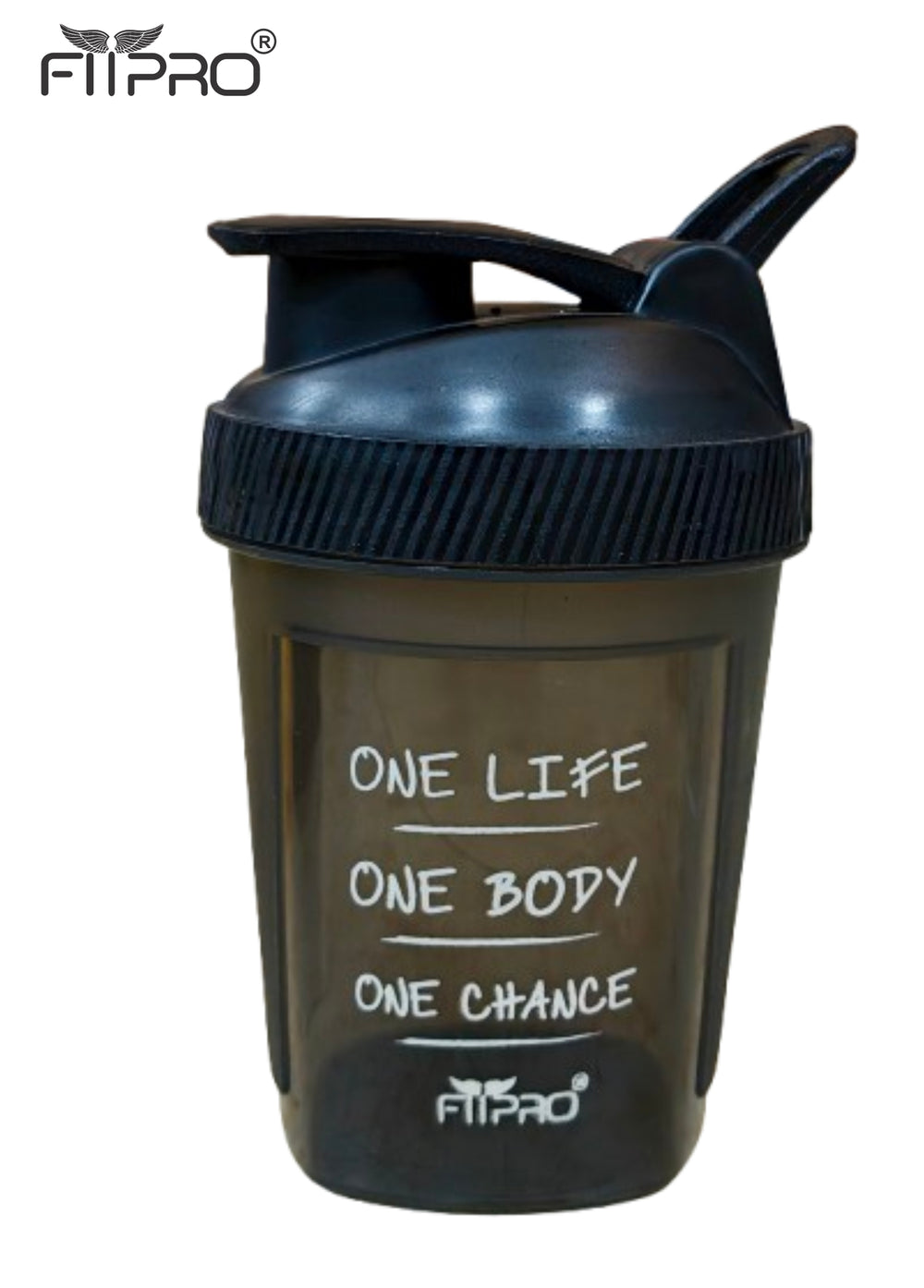 FITPRO Mini Fuel Shaker Bottle 300ml – Compact Gym Protein Shaker with Mixing Ball | BPA-Free PP Plastic