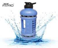 Fitpro 2.2L Blue Gym Gallon Bottle – BPA-Free, Leak-Proof Water Bottle