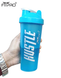 Hustle Gym Shaker Bottle 750ml – Teal Blue Protein Shaker with Mixing Ball | BPA-Free PP Plastic