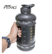 Fitpro 2.2L Gym Gallon Bottle – BPA-Free, Leak-Proof Black Water Bottle