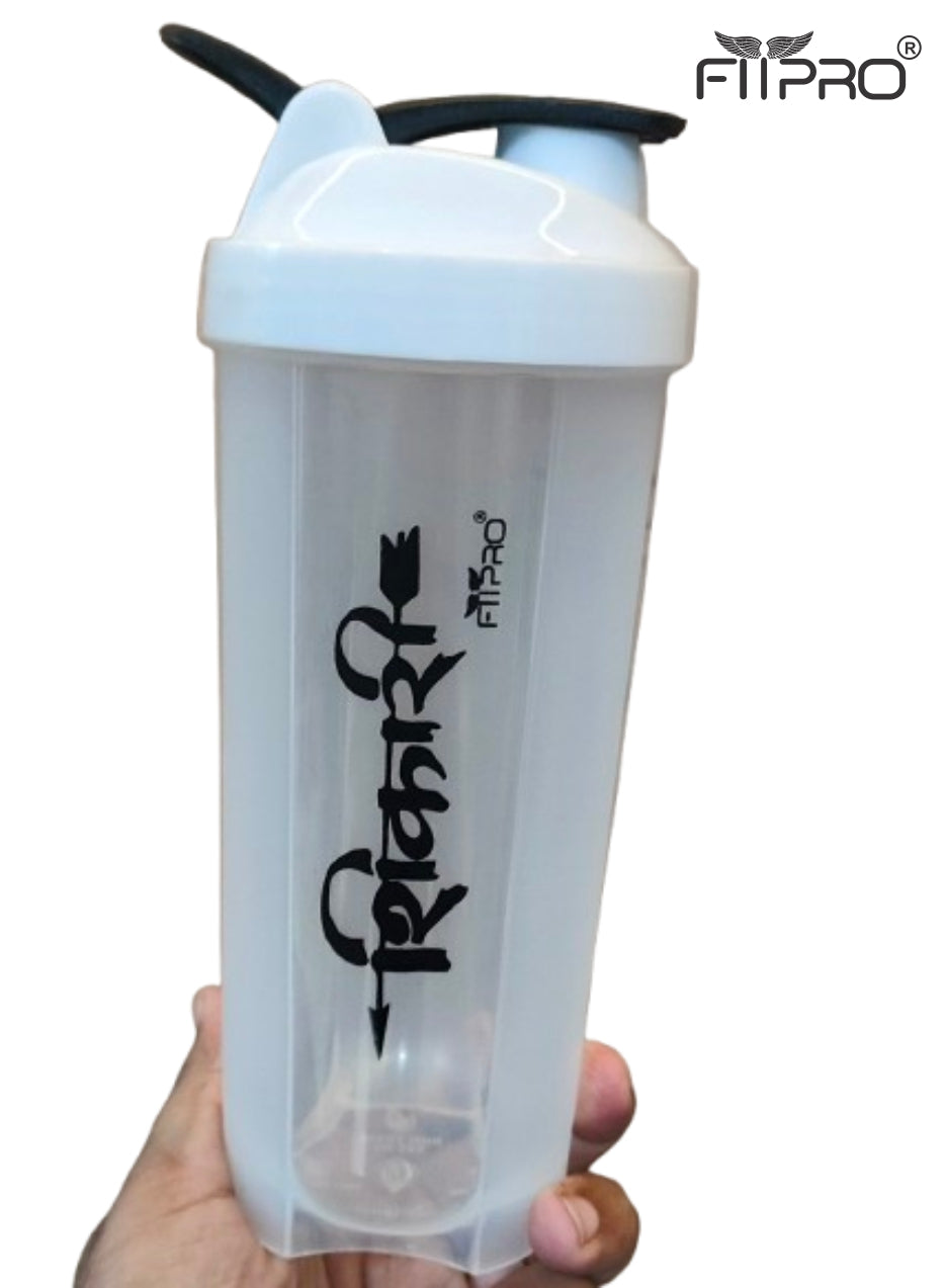 FITPRO Phantom Shaker Bottle 750ml – Gym Protein Shaker with Mixing Stick & Steel Ball | BPA-Free PP Plastic