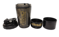 FITPRO Spider Shaker Bottle 500ml – Gym Protein Shaker with Supplement Storage Container | BPA-Free PP Plastic