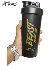 Fitpro Beast Mode On Shaker 790ml Black – Gym Protein Shaker Bottle