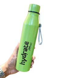 FitPro Hydrate 900ml Stainless Steel Water Bottle | Green Slim Bottle for Office, Travel & Daily Use