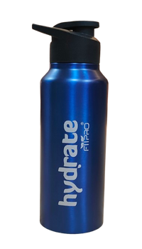 FitPro Hydrate 750ml Stainless Steel Water Bottle | Dark Blue | Flip Top Cap for Office & Personal Use
