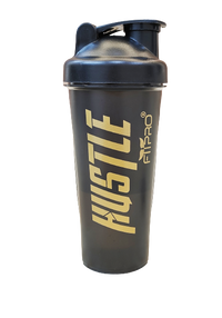 Hustle Gym Shaker Bottle 750ml – Smoke Grey Protein Shaker with Mixing Ball | BPA-Free PP Plastic