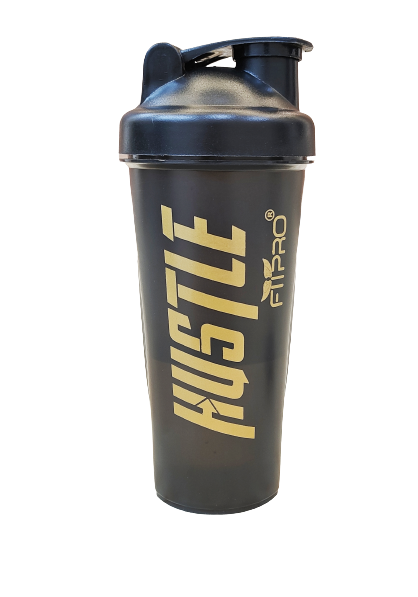 Hustle Gym Shaker Bottle 750ml – Smoke Grey Protein Shaker with Mixing Ball | BPA-Free PP Plastic