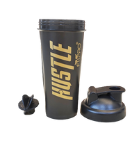 Hustle Gym Shaker Bottle 750ml – Smoke Grey Protein Shaker with Mixing Ball | BPA-Free PP Plastic