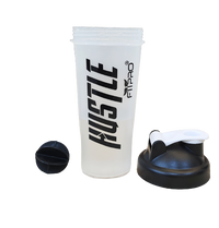 Basic Protein Shaker Bottle 750ml | PP Plastic | White Transparent with Black Cap