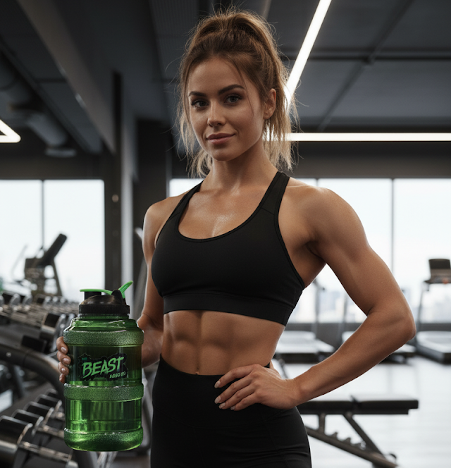 FITPRO PRISM Gym Water Bottle 2.5 Litre – Large Capacity Fitness Bottle with Mixing Ball | BPA-Free PP Plastic