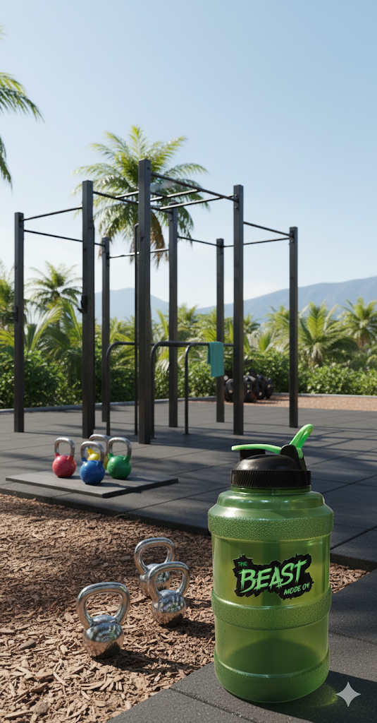 FITPRO PRISM Gym Water Bottle 2.5 Litre – Large Capacity Fitness Bottle with Mixing Ball | BPA-Free PP Plastic